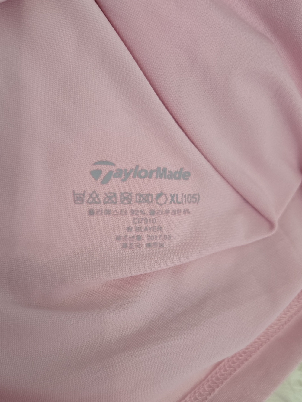 TaylorMade Light Pink Long Sleeve Performance Golf Tee Size XL - Picture 8 of 10